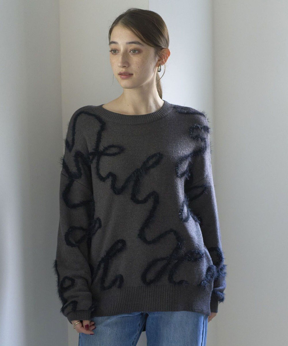 【イェッカ ヴェッカ/YECCA VECCA】のフェザーアートラインニット インテリア・キッズ・メンズ・レディースファッション・服の通販 founy(ファニー) 　ファッション　Fashion　レディースファッション　Ladies' Fashion Online　トップス・カットソー　Tops/Tshirt　ニット　Knit Tops　おすすめ　Recommend　ウォーム　Worm　セーター　Sweater　フェザー　Feather　フェザーヤーン　Feather Yarn　フォルム　Form　ベーシック　Basic　ポケット　Pocket　A/W・秋冬　Aw・Autumn/Winter・Fw・Fall-Winter　Charcoal Gray|ID: prp329100004597726 ipo3291000000032678723