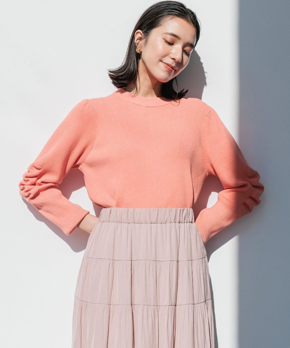 【組曲/KUMIKYOKU】のElena フリルスリーブ ニットプルオーバー インテリア・キッズ・メンズ・レディースファッション・服の通販 founy(ファニー) ファッション Fashion レディースファッション Fashion for Women トップス・カットソー Cut & Sew Tops ニット Knit Tops & Sweaters カジュアルプルオーバー・ニットトップス Pullovers & Knit Tops / Casual Pullovers 春 Spring スリーブ Sleeve, Long Sleeve / Short Sleeve セーター Sweater, Knitwear フリル Frill, Ruffle S/S・春夏 SS, Spring/Summer, Warm Season 夏 Summer エレガント 上品 Elegant コーラル系|ID: prp329100004597758 ipo3291000000034463704