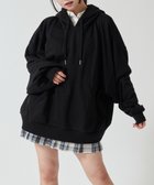 【ウィゴー/WEGO】の【SCHOOLITEM】ルーズフィットプルパーカー ブラック|ID: prp329100004597852 ipo3291000000032680246