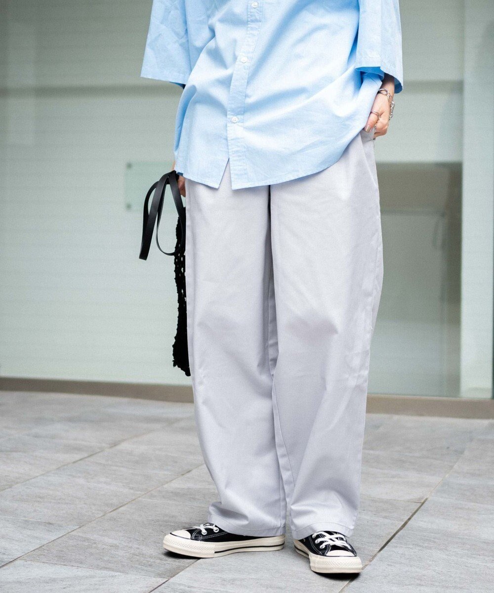 【ウィゴー/WEGO】の【ユニセックス着用ITEM/ウエストゴム/手洗い可】シェフパンツ インテリア・キッズ・メンズ・レディースファッション・服の通販 founy(ファニー) 　ファッション　Fashion　レディースファッション　Ladies' Fashion Online　パンツ　Pants　春　Spring　秋　Autumn/Fall　シンプル　Simple　スウェット　Sweat　スマホ　Smartphone　定番　Standard　ボーダー　Border　ルーズ　Loose　A/W・秋冬　Aw・Autumn/Winter・Fw・Fall-Winter　再入荷　Restock/Back In Stock/Re Arrival　プチプライス・低価格　Affordable　おすすめ　Recommend　夏　Summer　ライトグレー|ID: prp329100004597875 ipo3291000000032680442