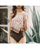 【三愛水着楽園/San-ai Resort】のノンワイヤー水着 【San-ai Resort(サンアイリゾート)】 ホワイト×カーキ|ID: prp329100004597954 ipo3291000000032681250