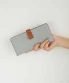 【アトリエヌウ/Atelier nuu】の【人気シリーズ新モデル/薄マチ/バイカラー/国内生産】noble スマートロングウォレット アイスグレー×キャメル|ID: prp329100004598004 ipo3291000000032681567