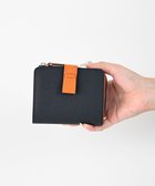 【アトリエヌウ/Atelier nuu】の【人気シリーズ新モデル/大容量ミニ財布/バイカラー/国内生産】noble L字ファスナー二つ折りウォレット ネイビー×オレンジ|ID: prp329100004598007 ipo3291000000033655273