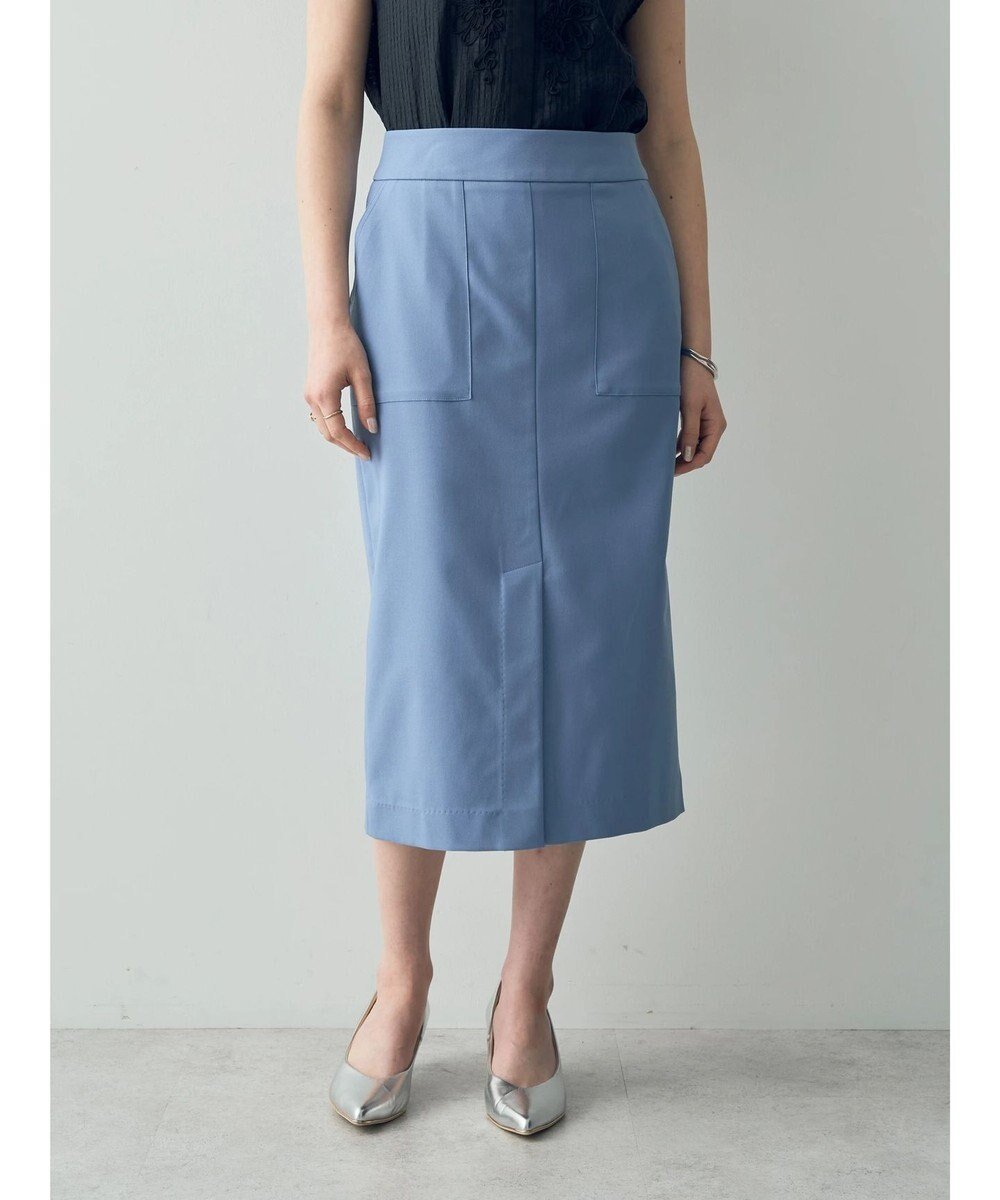 【イェッカ ヴェッカ/YECCA VECCA】のドライタッチスリットナロースカート 人気、トレンドファッション・服の通販 founy(ファニー) 　ファッション　Fashion　レディースファッション　Ladies' Fashion Online　スカート　Skirt　おすすめ　Recommend　スリット　Slit　フロント　Front　ポケット　Pocket　夏　Summer　春　Spring　S/S・春夏　Ss・Spring/Summer　 other-1|ID: prp329100004598021 ipo3291000000032681689