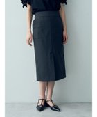 【イェッカ ヴェッカ/YECCA VECCA】のドライタッチスリットナロースカート Charcoal Gray|ID: prp329100004598021 ipo3291000000032681691