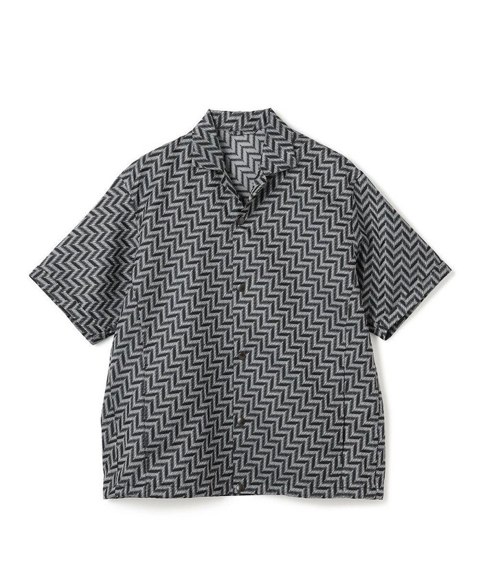 【ジョゼフ オム/JOSEPH HOMME / MEN】の【HIGH GRADE LINE】カスリシェブロンジャガード オープンカラー半袖シャツ インテリア・キッズ・メンズ・レディースファッション・服の通販 founy(ファニー) https://founy.com/ ファッション Fashion メンズファッション Fashion for Men トップス・カットソー Cut & Sew Tops メンズシャツ Shirts おすすめ Recommended / Our Picks セットアップ Set-Up, Coordinated Outfit ドローコード Drawcord, Drawstring Cord 半袖 Short Sleeve, Half Sleeve 夏 Summer 春 Spring S/S・春夏 SS, Spring/Summer, Warm Season |ID: prp329100004598431 ipo3291000000032685612