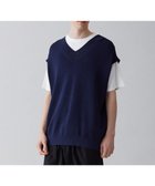 【アンフィーロ/UNFILO / MEN】のイージーケア ニットベスト 23年春夏商品 ネイビー|ID: prp329100004598433 ipo3291000000032685652