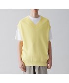 【アンフィーロ/UNFILO / MEN】のイージーケア ニットベスト 23年春夏商品 イエロー|ID: prp329100004598433 ipo3291000000032718621