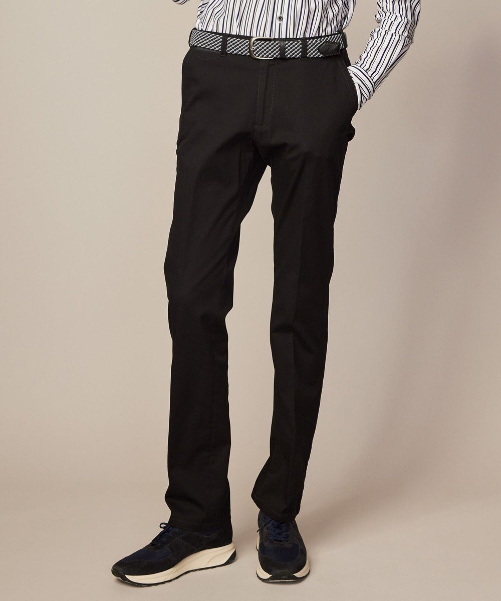 【ジョセフ アブード/JOSEPH ABBOUD / MEN】の【ウエストも伸びる!】オーガニックストレッチ パンツ インテリア・キッズ・メンズ・レディースファッション・服の通販 founy(ファニー) 　ファッション　Fashion　メンズファッション　Men's Style Online　ボトムス　Bottoms/Men　ヴィンテージ　Vintage　春　Spring　ジャケット　Jacket　定番　Standard　S/S・春夏　Ss・Spring/Summer　夏　Summer　ブラック系|ID: prp329100004598434 ipo3291000000032685656