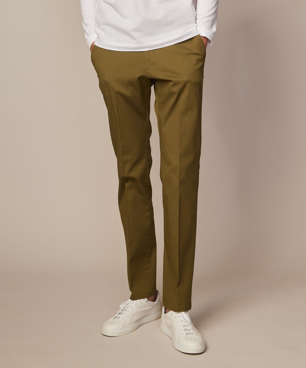 【ジョセフ アブード/JOSEPH ABBOUD / MEN】の【ウエストも伸びる!】オーガニックストレッチ パンツ インテリア・キッズ・メンズ・レディースファッション・服の通販 founy(ファニー) 　ファッション　Fashion　メンズファッション　Men's Style Online　ボトムス　Bottoms/Men　ヴィンテージ　Vintage　春　Spring　ジャケット　Jacket　定番　Standard　S/S・春夏　Ss・Spring/Summer　夏　Summer　モスグリーン系8|ID: prp329100004598434 ipo3291000000032685662