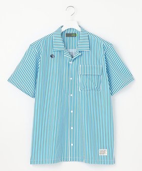 【ピーダブリュサーキュラス/PW CIRCULUS / MEN】の【高通気 / 軽撥水 / 軽量のDotAir 使用】【MEN】ストライプ柄オープンカラー 人気、トレンドファッション・服の通販 founy(ファニー) ファッション Fashion メンズファッション Fashion for Men トップス・カットソー Cut & Sew Tops メンズシャツ Shirts アウトドア Outdoor Clothing クール Cool, Chic ゴルフ Golf ストライプ Stripe, Striped Pattern ストレッチ Stretch, Stretchy Fabric セットアップ Set-Up, Coordinated Outfit フラップ Flap, Flap Pocket ポケット Pocket, Pocket Detail 人気 Popular, Best Seller 夏 Summer 春 Spring S/S・春夏 SS, Spring/Summer, Warm Season 軽量 Lightweight, Ultra Light |ID:prp329100004598436
