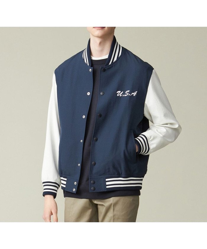 【ジェイ プレス/J.PRESS / MEN】の【数量限定カラー有】スタジアムジャンパー インテリア・キッズ・メンズ・レディースファッション・服の通販 founy(ファニー) https://founy.com/ ファッション Fashion メンズファッション Fashion for Men アウター Men's Coats Outerwear ブルゾンジャケット / カジュアルアウター Bomber Jackets & Blousons インナー Innerwear 春 Spring クラシック Classic, Timeless Style ジャケット Jacket, Outerwear スポーツ Sports, Activewear 定番 Standard, Basic Item バランス Balance, Style Balance ブルゾン Blouson, Bomber Jacket ワッシャー Washer, Crinkled Finish S/S・春夏 SS, Spring/Summer, Warm Season 夏 Summer |ID: prp329100004598438 ipo3291000000032685700