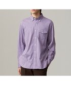 【ジェイ プレス/J.PRESS / MEN】のギンガムチェック コットンネルジャージシャツ パープル系3|ID: prp329100004598439 ipo3291000000032685722