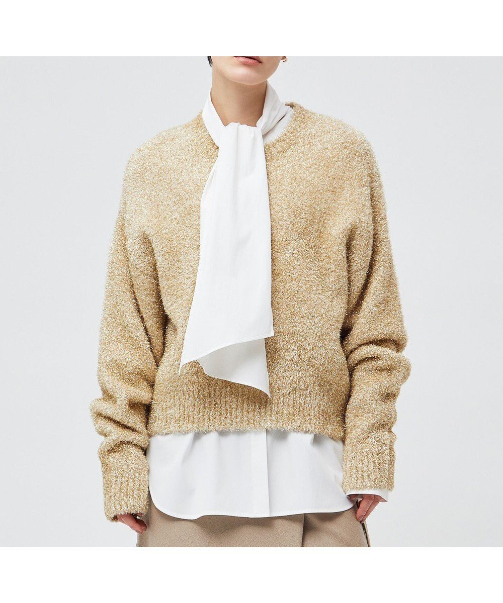 【ベイジ,/BEIGE,】の【洗える・eclat 2.3月号掲載】CROIX / コットンボウタイブラウス 人気、トレンドファッション・服の通販 founy(ファニー) 　ファッション　Fashion　レディースファッション　Fashion for Women　トップス・カットソー　Cut & Sew Tops　シャツ・ブラウス・オフィスカジュアル　Elegant Blouses & Button-Ups　インナー　Innerwear　オイル　Body Oil　洗える　Machine Washable　カーディガン　Cardigan, Knitwear　3月号　March Issue　ジャケット　Jacket, Outerwear　ストライプ　Stripe, Striped Pattern　雑誌　Magazine, Fashion Magazine　なめらか　Smooth, Silky Texture　ハイネック　High Neck, Mock Neck　A/W・秋冬　Autumn/Winter　S/S・春夏　SS, Spring/Summer, Warm Season　夏　Summer　エレガント 上品　Elegant　 other-1|ID: prp329100004598451 ipo3291000000033679358