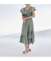 【グレース コンチネンタル/GRACE CONTINENTAL】のフリルニットワンピース 人気、トレンドファッション・服の通販 founy(ファニー) ファッション Fashion レディースファッション Ladies' Fashion Online ワンピース Dress ニットワンピース Knit Dresses イレギュラー Irregular ティアード Tiered バランス Balance フリル Frills ロング Long 再入荷 Restock/Back In Stock/Re Arrival 夏 Summer 春 Spring S/S・春夏 Ss・Spring/Summer |ID:prp329100004598457