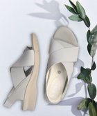 【インター ショシュール/INTER-CHAUSSURES】の【BUSSOLA】ワイドエラスティッククロスベルトサンダル グレーヌバック|ID: prp329100004598458 ipo3291000000032686029
