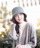 【ムーンバット/MOONBAT】の【洗える】ウールバケットハット サイズ調整可 UVカット 畳める 大きめ グレー|ID: prp329100004598460 ipo3291000000032686057