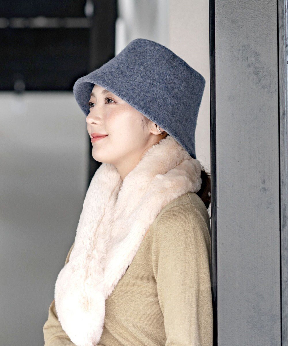 【ムーンバット/MOONBAT】の【洗える】ウールバケットハット サイズ調整可 UVカット 畳める 大きめ インテリア・キッズ・メンズ・レディースファッション・服の通販 founy(ファニー) ファッション Fashion レディースファッション Fashion for Women キャップ&ハット Hats & Caps 洗える Machine Washable コンパクト Compact, Small Size シンプル Simple, Minimal トレンド Trend, Trending Now フィット Fit, Slim Fit 帽子 Hat, Headwear ループ Loop, Loop Knit 冬 Winter / This Winter エレガント 上品 Elegant ネイビーブルー|ID: prp329100004598460 ipo3291000000034233296