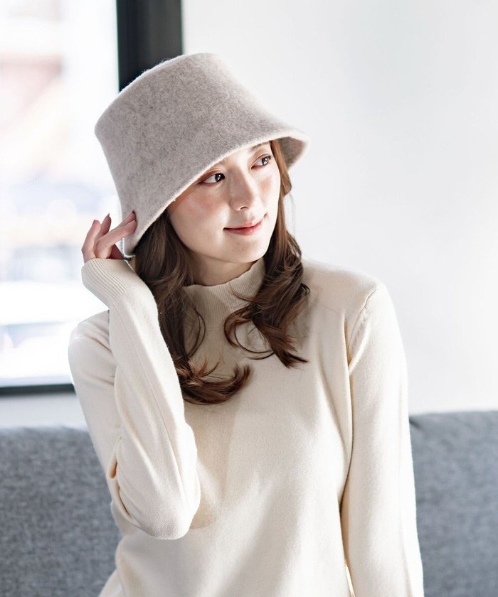 【ムーンバット/MOONBAT】の【洗える】ウールバケットハット サイズ調整可 UVカット 畳める 大きめ インテリア・キッズ・メンズ・レディースファッション・服の通販 founy(ファニー) https://founy.com/ ファッション Fashion レディースファッション Fashion for Women キャップ&ハット Hats & Caps 洗える Machine Washable コンパクト Compact, Small Size シンプル Simple, Minimal トレンド Trend, Trending Now フィット Fit, Slim Fit 帽子 Hat, Headwear ループ Loop, Loop Knit 冬 Winter / This Winter エレガント 上品 Elegant |ID: prp329100004598460 ipo3291000000035844149