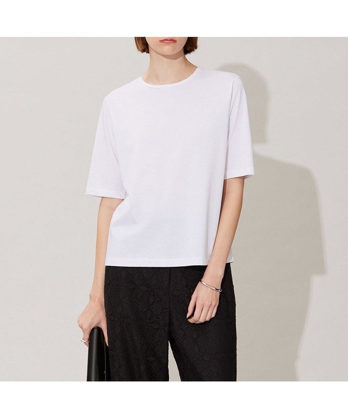 【アイシービー/iCB】の【洗える】 ベーシック Tシャツ インテリア・キッズ・メンズ・レディースファッション・服の通販 founy(ファニー) https://founy.com/ ファッション Fashion レディースファッション Ladies' Fashion Online トップス・カットソー Tops/Tshirt シャツ/ブラウス Shirts/Blouses ロング / Tシャツ T-Shirts カットソー Cut and Sewn 2023年 2023 2023春夏・S/S Ss,Spring/Summer,2023 カットソー Cut And Sew コンパクト Compact シンプル Simple ベーシック Basic エレガント 上品 Elegant 再入荷 Restock/Back In Stock/Re Arrival 半袖 Short Sleeve 夏 Summer 春 Spring S/S・春夏 Ss・Spring/Summer 洗える Washable |ID: prp329100004598467 ipo3291000000032686130