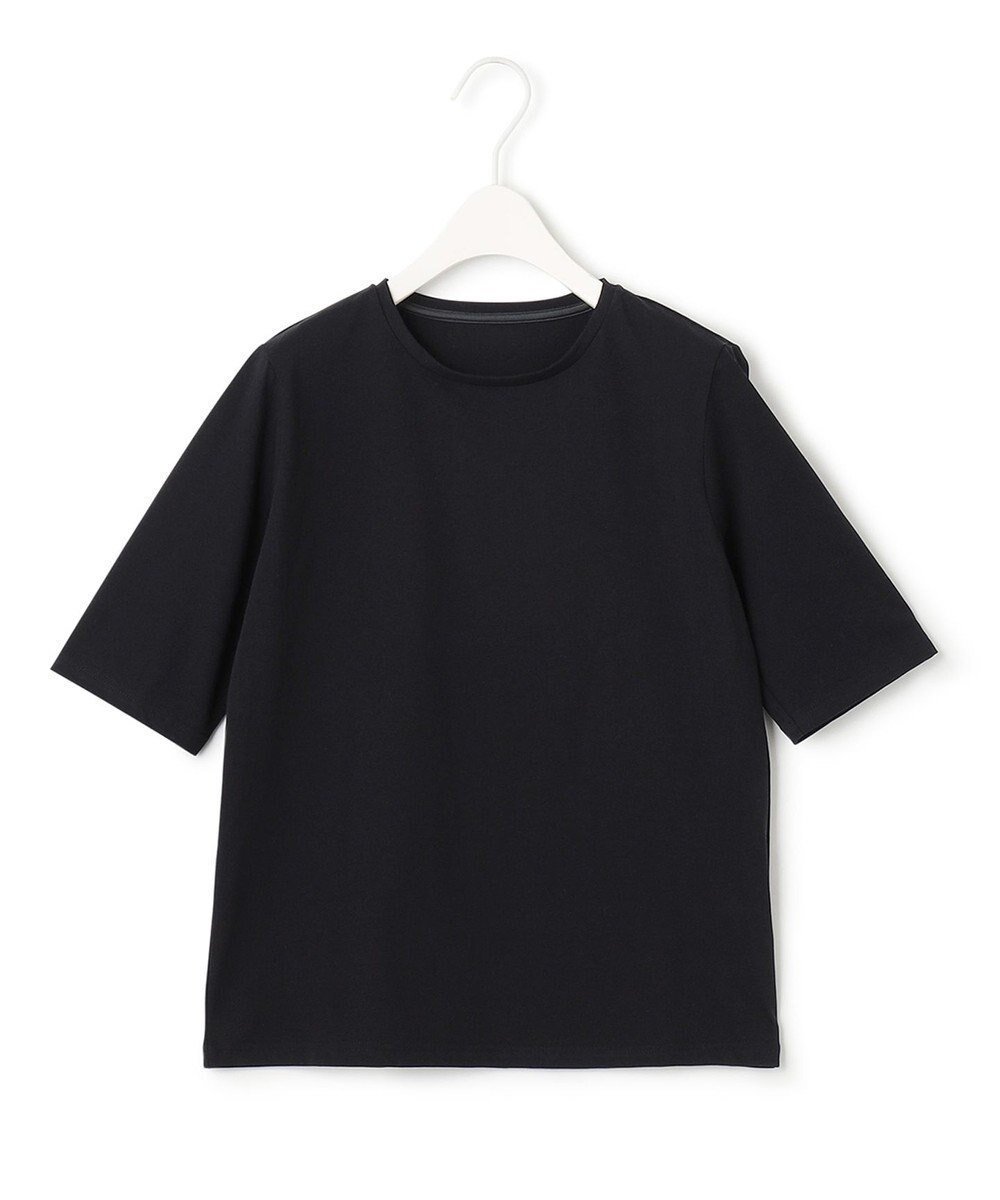 【アイシービー/iCB】の【洗える】 ベーシック Tシャツ インテリア・キッズ・メンズ・レディースファッション・服の通販 founy(ファニー) 　ファッション　Fashion　レディースファッション　Ladies' Fashion Online　トップス・カットソー　Tops/Tshirt　シャツ/ブラウス　Shirts/Blouses　ロング / Tシャツ　T-Shirts　カットソー　Cut and Sewn　2023年　2023　2023春夏・S/S　Ss,Spring/Summer,2023　カットソー　Cut And Sew　コンパクト　Compact　シンプル　Simple　ベーシック　Basic　エレガント 上品　Elegant　再入荷　Restock/Back In Stock/Re Arrival　半袖　Short Sleeve　夏　Summer　春　Spring　S/S・春夏　Ss・Spring/Summer　洗える　Washable　ブラック系|ID: prp329100004598467 ipo3291000000032686132