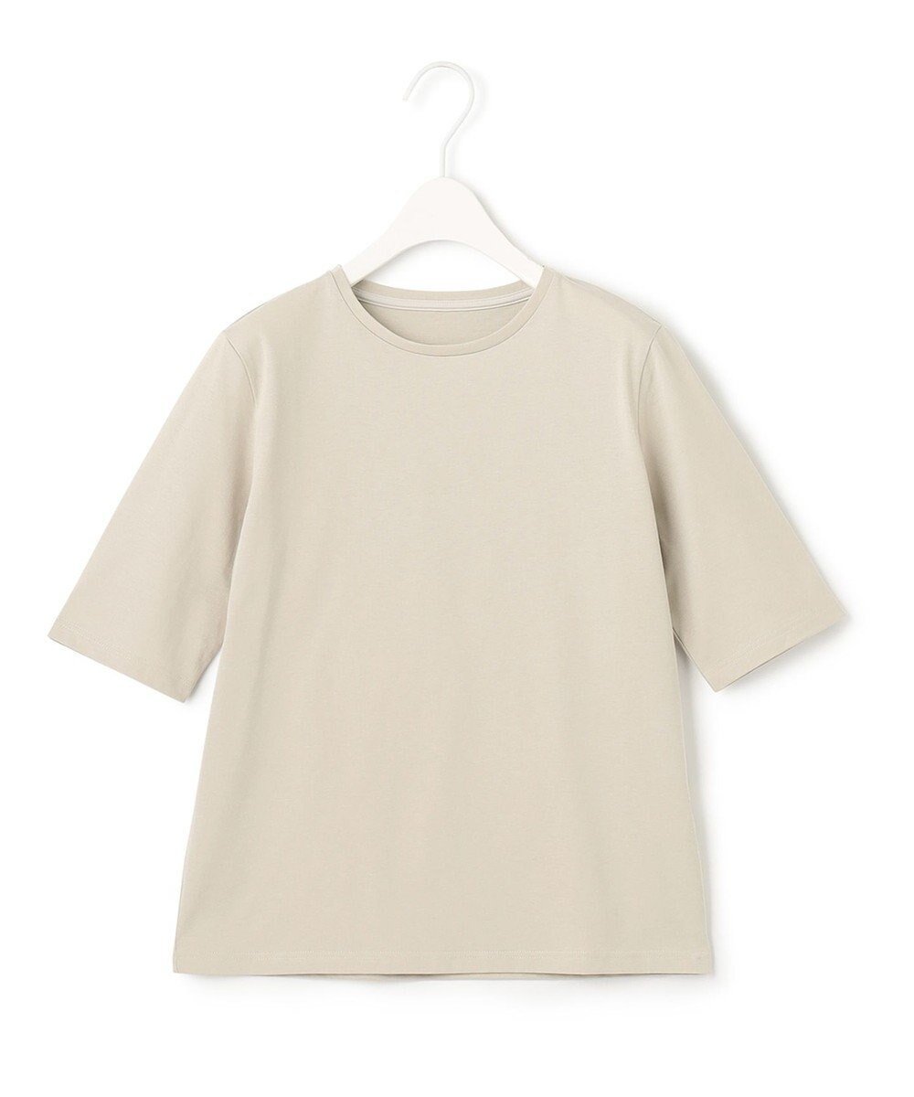 【アイシービー/iCB】の【洗える】 ベーシック Tシャツ インテリア・キッズ・メンズ・レディースファッション・服の通販 founy(ファニー) 　ファッション　Fashion　レディースファッション　Ladies' Fashion Online　トップス・カットソー　Tops/Tshirt　シャツ/ブラウス　Shirts/Blouses　ロング / Tシャツ　T-Shirts　カットソー　Cut and Sewn　2023年　2023　2023春夏・S/S　Ss,Spring/Summer,2023　カットソー　Cut And Sew　コンパクト　Compact　シンプル　Simple　ベーシック　Basic　エレガント 上品　Elegant　再入荷　Restock/Back In Stock/Re Arrival　半袖　Short Sleeve　夏　Summer　春　Spring　S/S・春夏　Ss・Spring/Summer　洗える　Washable　ライトオリーブ系|ID: prp329100004598467 ipo3291000000032686133