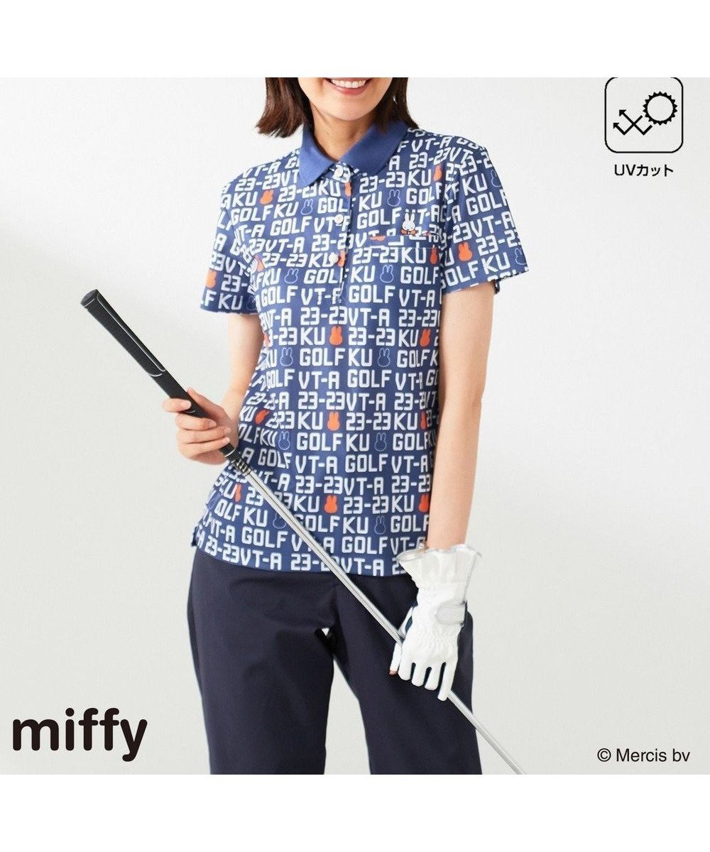 【23区 ゴルフ/NIJYUSANKU GOLF】の【WOMEN】【吸水速乾/UVカット】ミッフィーロゴポロシャツ インテリア・キッズ・メンズ・レディースファッション・服の通販 founy(ファニー) 　ファッション　Fashion　レディースファッション　Fashion for Women　トップス・カットソー　Cut & Sew Tops　シャツ・ブラウス・オフィスカジュアル　Elegant Blouses & Button-Ups　ポロシャツ・きれいめカジュアル　Smart-Casual Polo Tops　2024年　2024　2024春夏・S/S　Spring/Summer 2024 SS24　ゴルフ　Golf　なめらか　Smooth, Silky Texture　オレンジ　Orange　フラット　Flat, Flat Shoes　ポケット　Pocket, Pocket Detail　ポロシャツ　Polo Shirt, Collared Tee　吸水　Absorbent, Quick-Dry　夏　Summer　春　Spring　S/S・春夏　SS, Spring/Summer, Warm Season　ブルー系5|ID: prp329100004598477 ipo3291000000033680067