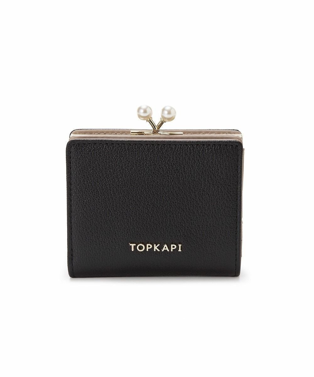 【トプカピ/TOPKAPI】の【TOPKAPI】シュリンクレザー パール がま口 二つ折り 財布 人気、トレンドファッション・服の通販 founy(ファニー) 　ファッション　Fashion　レディースファッション　Ladies' Fashion Online　財布　Wallets　コンパクト　Compact　シルバー　Silver　パール　Pearl　ベーシック　Basic　ポケット　Pocket　エレガント 上品　Elegant　財布　Wallet　 other-1|ID: prp329100004598494 ipo3291000000032686512