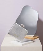 【トプカピ/TOPKAPI】の【TOPKAPI】シュリンクレザー パール がま口 二つ折り 財布 シルバー|ID: prp329100004598494 ipo3291000000032686516