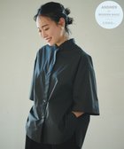 【ハッシュニュアンス/#Newans】の【ANSWER for モダンベーシック】バックスリットオーバーシャツ 人気、トレンドファッション・服の通販 founy(ファニー) ファッション Fashion レディースファッション Ladies' Fashion Online トップス・カットソー Tops/Tshirt シャツ/ブラウス Shirts/Blouses キャミソール Camisole スリット Slit ドレス Dress フレア Flare ベーシック Basic モダン Modern 夏 Summer 春 Spring S/S・春夏 Ss・Spring/Summer 洗える Washable thumbnail ブラック系|ID: prp329100004598500 ipo3291000000032686613