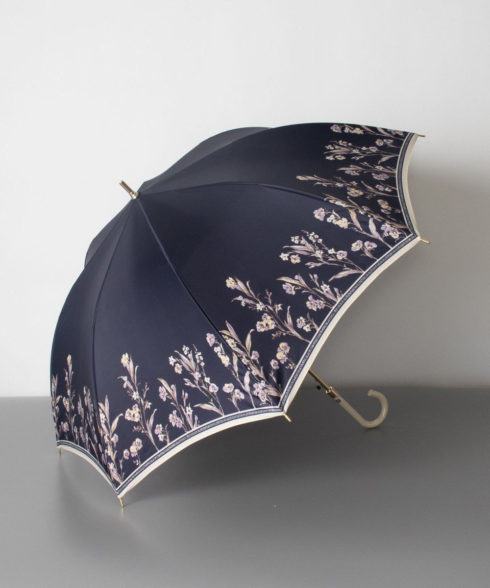 【アウロラ/AURORA】のNINA RICCI ニナリッチ ジャンプ式 耐風雨傘(長傘) インテリア・キッズ・メンズ・レディースファッション・服の通販 founy(ファニー) 　ファッション　Fashion　レディースファッション　Ladies' Fashion Online　傘 / レイングッズ　Umbrellas/Rainwear　アンティーク　Antique　オケージョン　Occasion　クラシカル　Classical　フランス　France　エレガント 上品　Elegant　傘　Umbrella　再入荷　Restock/Back In Stock/Re Arrival　ネイビー|ID: prp329100004598516 ipo3291000000032686897