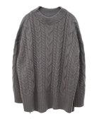 【イェッカ ヴェッカ/YECCA VECCA】のケーブルニット Charcoal Gray|ID: prp329100004598520 ipo3291000000032686947