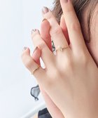 【フィービィー/phoebe】の2setデュオパールビジューリング ホワイト|ID: prp329100004598523 ipo3291000000032687042