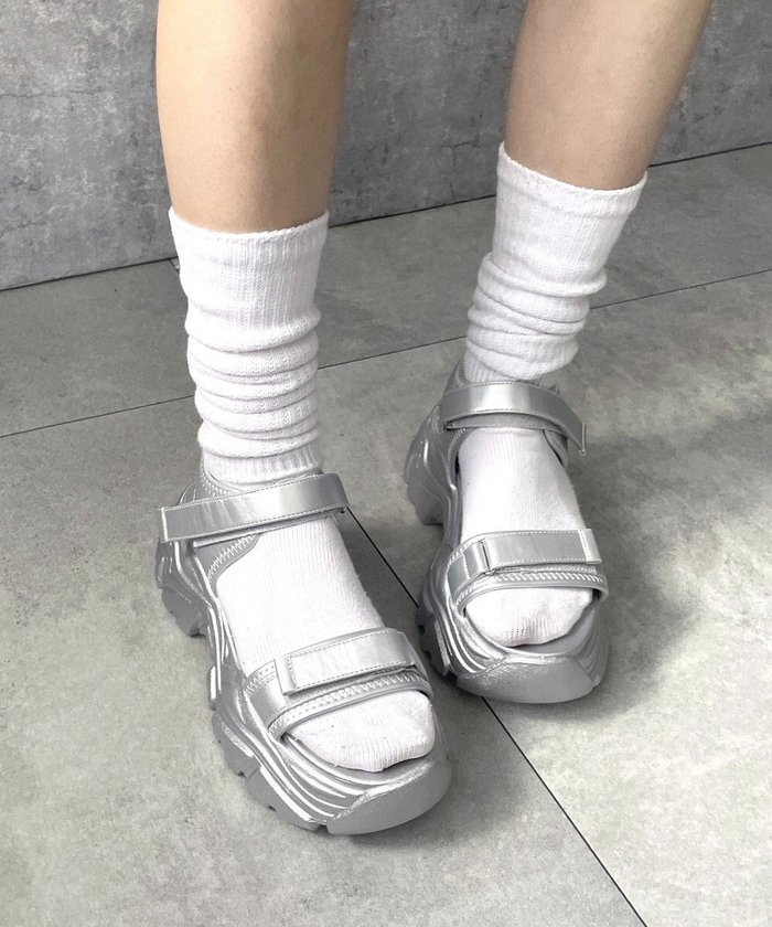 【ウィゴー/WEGO】の【S～XLサイズ】厚底ダッドスポーツサンダル インテリア・キッズ・メンズ・レディースファッション・服の通販 founy(ファニー) https://founy.com/ ファッション Fashion レディースファッション Ladies' Fashion Online スポーツウェア Sportswear サンダル / ミュール Sandals アウトドア Outdoor インソール Insole 厚底 Platforms 春 Spring サンダル Sandals シルバー Silver シンプル Simple スポーツ Sports スマホ Smartphone トレンド Trend 無地 Plain Color ラップ Wrap S/S・春夏 Ss・Spring/Summer 再入荷 Restock/Back In Stock/Re Arrival 夏 Summer |ID: prp329100004598530 ipo3291000000032687162