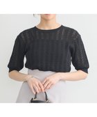 【アースミュージックアンドエコロジー/earth music&ecology】の透かしニットプルオーバー 人気、トレンドファッション・服の通販 founy(ファニー) ファッション Fashion レディースファッション Fashion for Women トップス・カットソー Cut & Sew Tops ニット Knit Tops & Sweaters カジュアルプルオーバー・ニットトップス Pullovers & Knit Tops / Casual Pullovers セーター Sweater, Knitwear ボトム Bottoms, Lower Wear ポケット Pocket, Pocket Detail 夏 Summer 春 Spring S/S・春夏 SS, Spring/Summer, Warm Season 透かし Cut-Out, Lacework thumbnail Black|ID: prp329100004598606 ipo3291000000033606460