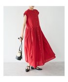 【クラフトスタンダードブティック/CRAFT STANDARD BOUTIQUE】のインド綿フレンチスリーブワンピース Red|ID: prp329100004598617 ipo3291000000032688032