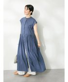 【クラフトスタンダードブティック/CRAFT STANDARD BOUTIQUE】のインド綿フレンチスリーブワンピース Blue|ID: prp329100004598617 ipo3291000000032688034