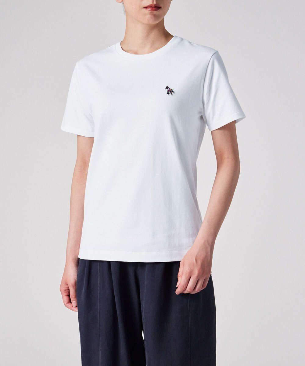 【ポール スミス/Paul Smith】のゼブラ ワンポイント 半袖Tシャツ インテリア・キッズ・メンズ・レディースファッション・服の通販 founy(ファニー) 　ファッション　Fashion　レディースファッション　Fashion for Women　トップス・カットソー　Cut & Sew Tops　シャツ・ブラウス・オフィスカジュアル　Elegant Blouses & Button-Ups　ロングTシャツ・Tシャツ　Longline T-Shirts & Tees　カットソー・ベーシックTシャツ　Cut-and-Sewn Tops / Stretch Tees & Basics　新作・新入荷　New Arrivals / New In　おすすめ　Recommended / Our Picks　カットソー　Cut and Sewn Top　カラフル　Colorful Design　ギフト プレゼント　Gift / Present　ベーシック　Basic, Essential　ワンポイント　One Point, Statement Accent　人気　Popular, Best Seller　半袖　Short Sleeve, Half Sleeve　夏　Summer　S/S・春夏　SS, Spring/Summer, Warm Season　A/W・秋冬　Autumn/Winter　ホワイト|ID: prp329100004598619 ipo3291000000033846578