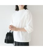 【クラフトスタンダードブティック/CRAFT STANDARD BOUTIQUE】のモックネックリングドット長袖プルオーバー White|ID: prp329100004598620 ipo3291000000032688049