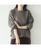 【クラフトスタンダードブティック/CRAFT STANDARD BOUTIQUE】のコクーンシルエットチュニック Charcoal Gray|ID: prp329100004598622 ipo3291000000032688067