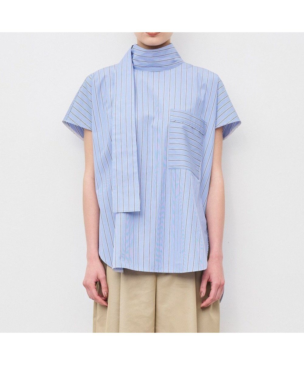 【アンクレイヴ/uncrave】の【マシンウォッシャブル】THOMAS MASON ボウタイブラウス 人気、トレンドファッション・服の通販 founy(ファニー) 　ファッション　Fashion　レディースファッション　Ladies' Fashion Online　トップス・カットソー　Tops/Tshirt　シャツ/ブラウス　Shirts/Blouses　ストライプ　Stripe　スリーブ　Sleeve　ドレス　Dress　ハイネック　High Neck　フレンチ　French　リボン　Ribbon　A/W・秋冬　Aw・Autumn/Winter・Fw・Fall-Winter　NEW・新作・新着・新入荷　New Arrivals　 other-1|ID: prp329100004598634 ipo3291000000032688141