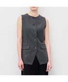 【アンクレイヴ/uncrave】の【マシンウォッシャブル】TRツイル ジレブラウス チャコール|ID: prp329100004598639 ipo3291000000032688165