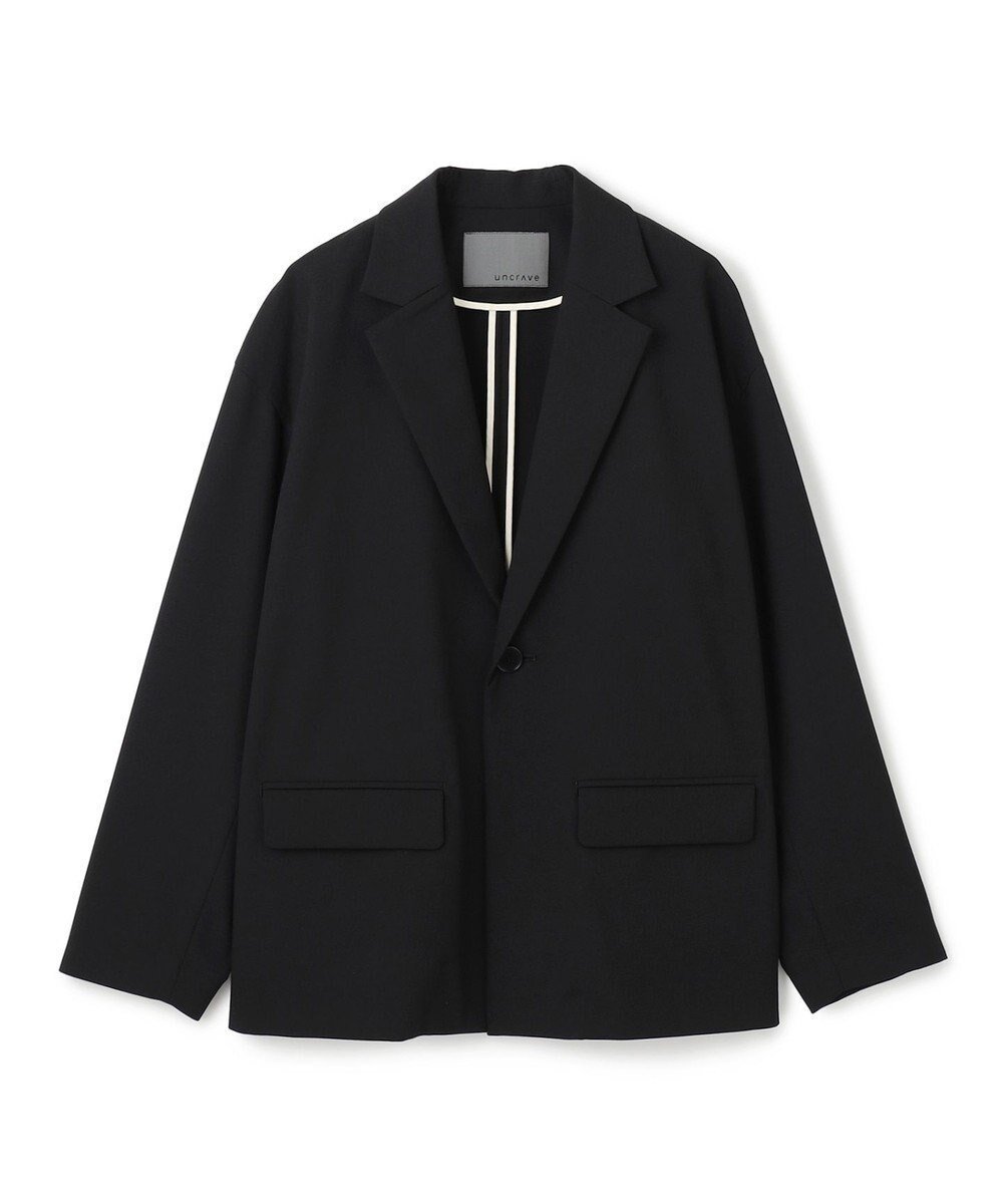 【アンクレイヴ/uncrave】のTRツイル ジャケット インテリア・キッズ・メンズ・レディースファッション・服の通販 founy(ファニー) 　ファッション　Fashion　レディースファッション　Ladies' Fashion Online　アウター　Coat Outerwear　ジャケット　Jackets　テーラードジャケット　Tailored Jackets　ジャケット　Jacket　ツイル　Twill　パイピング　Piping　ロールアップ　Roll Up　A/W・秋冬　Aw・Autumn/Winter・Fw・Fall-Winter　NEW・新作・新着・新入荷　New Arrivals　ブラック|ID: prp329100004598643 ipo3291000000032688187