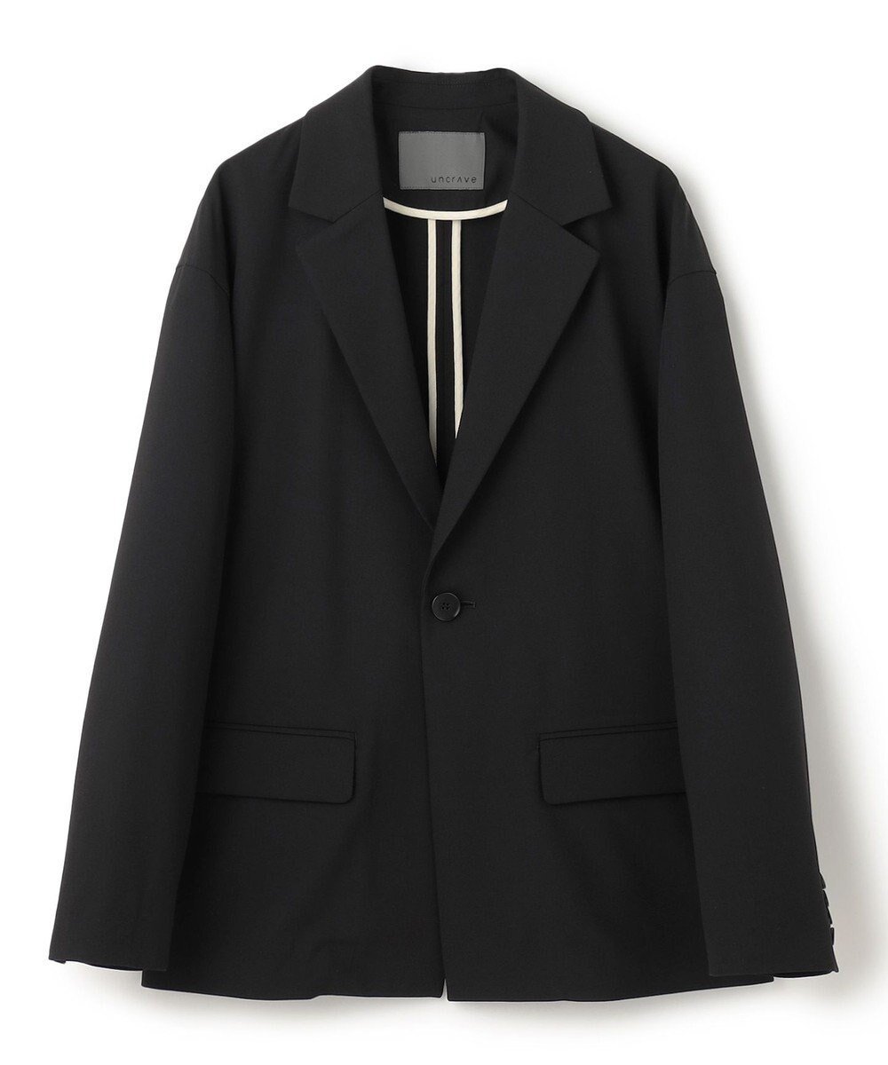 【アンクレイヴ/uncrave】のTRツイル ジャケット インテリア・キッズ・メンズ・レディースファッション・服の通販 founy(ファニー) 　ファッション　Fashion　レディースファッション　Fashion for Women　アウター　Coat / Outerwear Collection　レディースジャケット・軽アウター　Jackets　テーラードジャケット / 通勤・きれいめスタイル　Tailored Jackets & Blazers　ジャケット　Jacket, Outerwear　ツイル　Twist, Twisted Detail　パイピング　Piping, Trim Design　ロールアップ　Roll-Up, Cuffed Hem　A/W・秋冬　Autumn/Winter　ブラック|ID: prp329100004598643 ipo3291000000033635036