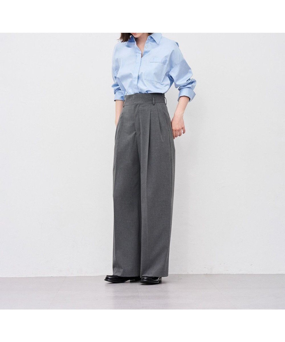 【アンクレイヴ/uncrave】の【マシンウォッシャブル】TRツイル ワイドトラウザー 人気、トレンドファッション・服の通販 founy(ファニー) 　ファッション　Fashion　レディースファッション　Ladies' Fashion Online　パンツ　Pants　ジャケット　Jacket　ツイル　Twill　フロント　Front　ベーシック　Basic　ワイド　Wide　A/W・秋冬　Aw・Autumn/Winter・Fw・Fall-Winter　NEW・新作・新着・新入荷　New Arrivals　 other-1|ID: prp329100004598649 ipo3291000000032688204