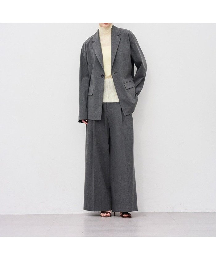 【アンクレイヴ/uncrave】の【マシンウォッシャブル】TRツイル ワイドトラウザー インテリア・キッズ・メンズ・レディースファッション・服の通販 founy(ファニー) https://founy.com/ ファッション Fashion レディースファッション Fashion for Women パンツ Pants & Trousers ジャケット Jacket, Outerwear ツイル Twist, Twisted Detail フロント Front, Front Design ベーシック Basic, Essential ワイド Wide, Wide Fit A/W・秋冬 Autumn/Winter |ID: prp329100004598649 ipo3291000000033617257