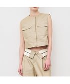 【アンクレイヴ/uncrave】の【撥水・ハンドウォッシャブル】チノギャバジン ジレブラウス ベージュ|ID: prp329100004598651 ipo3291000000032688217