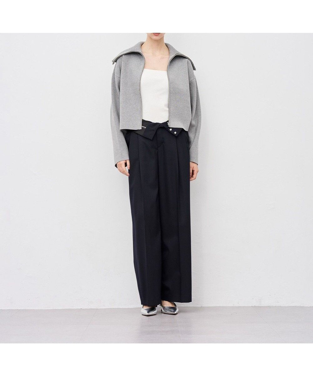 【アンクレイヴ/uncrave】のTWドビードスキン ワイドトラウザー 人気、トレンドファッション・服の通販 founy(ファニー) 　ファッション　Fashion　レディースファッション　Fashion for Women　パンツ　Pants & Trousers　ストレッチ　Stretch, Stretchy Fabric　フロント　Front, Front Design　ベーシック　Basic, Essential　ワイド　Wide, Wide Fit　A/W・秋冬　Autumn/Winter　新作・新入荷　New Arrivals / New In　エレガント 上品　Elegant　 other-1|ID: prp329100004598657 ipo3291000000032698174