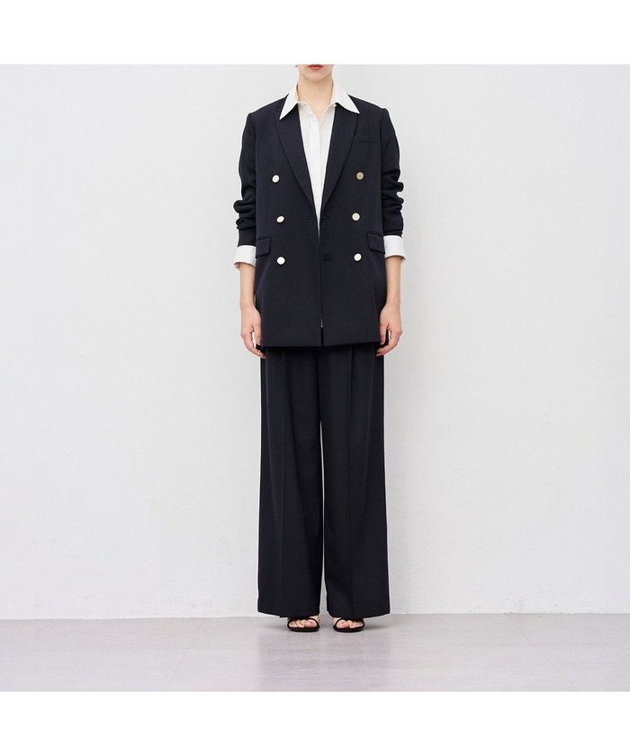 【アンクレイヴ/uncrave】のTWドビードスキン ワイドトラウザー インテリア・キッズ・メンズ・レディースファッション・服の通販 founy(ファニー) https://founy.com/ ファッション Fashion レディースファッション Fashion for Women パンツ Pants & Trousers ストレッチ Stretch, Stretchy Fabric フロント Front, Front Design ベーシック Basic, Essential ワイド Wide, Wide Fit A/W・秋冬 Autumn/Winter エレガント 上品 Elegant |ID: prp329100004598657 ipo3291000000034337969