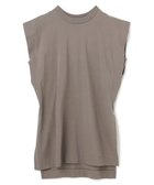 【アンクレイヴ/uncrave】の【接触冷感・UVケア・マシンウォッシャブル】プレミアムジャージー ノースリーブトップス 人気、トレンドファッション・服の通販 founy(ファニー) ファッション Fashion レディースファッション Fashion for Women トップス・カットソー Cut & Sew Tops キャミソール&ノースリーブ Camisoles & Sleeveless Tops シャツ・ブラウス・オフィスカジュアル Elegant Blouses & Button-Ups ロングTシャツ・Tシャツ Longline T-Shirts & Tees カットソー・ベーシックTシャツ Cut-and-Sewn Tops / Stretch Tees & Basics インド Indian Textile カットソー Cut and Sewn Top シルケット Silket, Silky Cotton スリット Slit, Slit Detail プレミアム Premium, High-End ベーシック Basic, Essential A/W・秋冬 Autumn/Winter thumbnail グレージュ|ID: prp329100004598659 ipo3291000000033505406